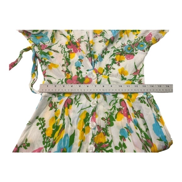 Faithfull the Brand Caliente Floral Print Mini Dress Size 6 - Picture 14 of 15